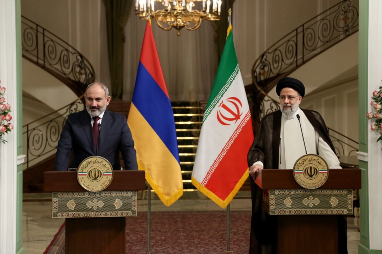 پاشینیان نخست ‌وزیر ارمنستان پس از دیدار با پوتین و علی ‌اف وارد ایران شد