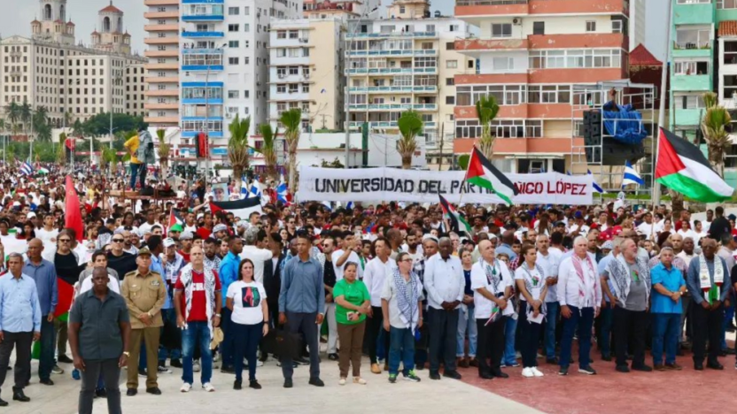 راه‌پیمایی مردم کوبا برای فلسطین: «نبرد برای فلسطین، نبرد برای بشریت است»