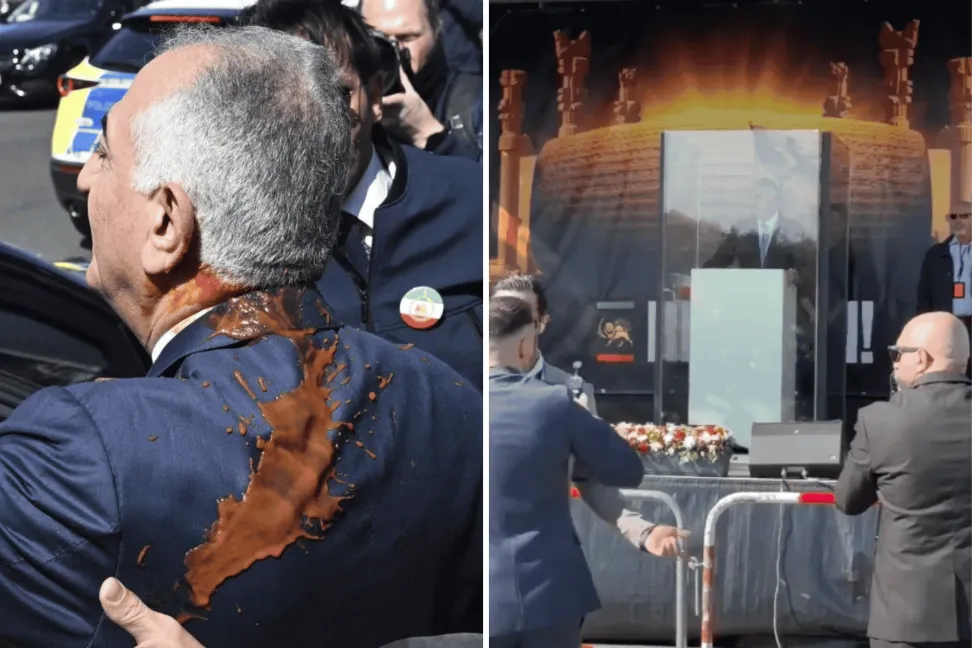 پهلوی، مهره دست‌نشانده آمریکا و اسرائیل، این بار پشت شیشه ضدگلوله پناه گرفت